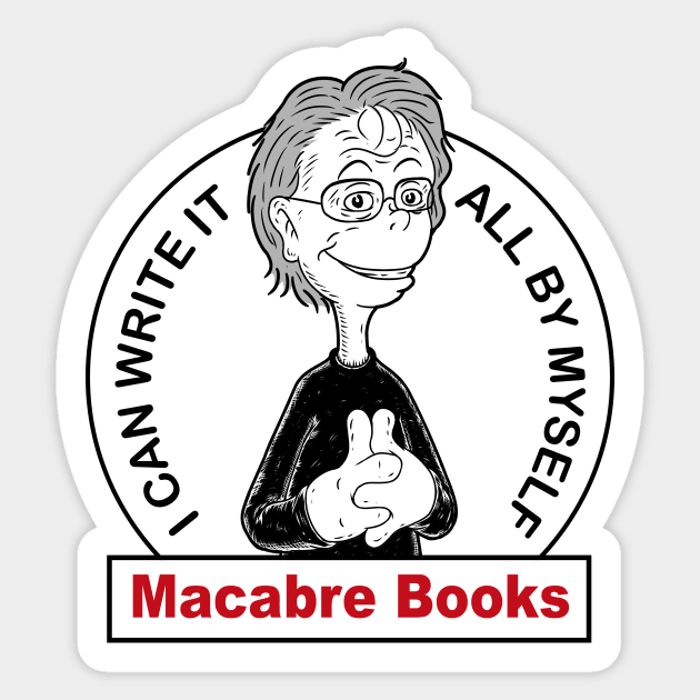 King of Macabre Books Sticker by Firebrander